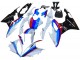 BMW S1000RR Motorrad Verkleidung Kit 2015-2016 - Weiss Rot Blau Glanzendes Schwarz