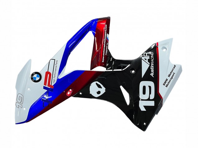 BMW S1000RR Motorrad Verkleidung 2015-2016 - Weiss Rot Blau Schwarz