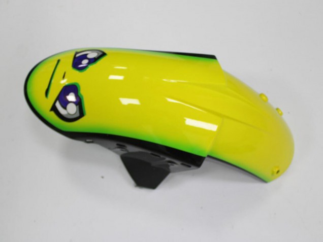 Kawasaki ZX6R Motorrad Verkleidung 2005-2006 - Blau Gelb Schwarz Hai
