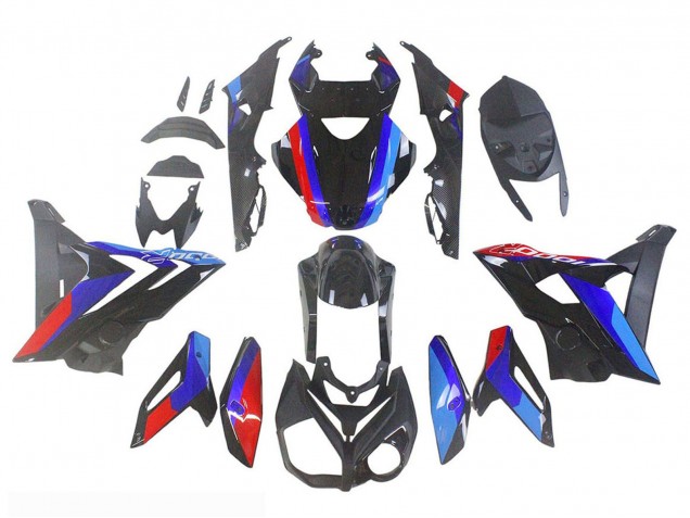 BMW S1000R Motorrad Verkleidung 2014-2016 - Blau Rot Schwarz