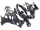 Suzuki GSX600F/GSX750F Motorrad Verkleidung 2004-2006 - Matt Schwarz mit Blau Logo
