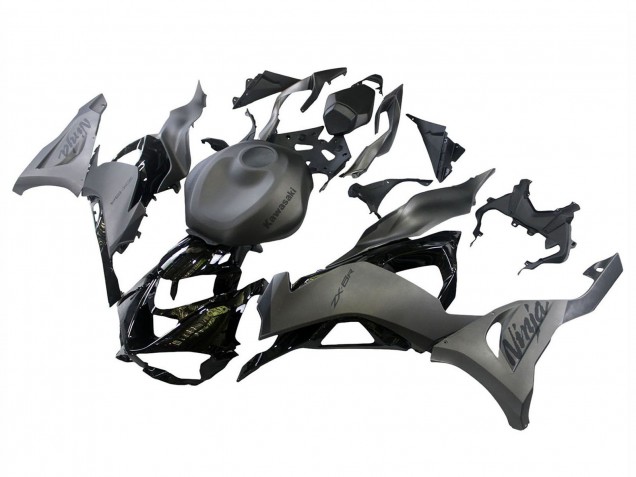 Kawasaki ZX6R Motorrad Verkleidung 2023-2025 - Grau Ninja