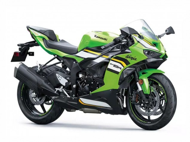 Kawasaki ZX6R Motorrad Verkleidung 2023-2025 - Grun Weiss Schwarz Ninja