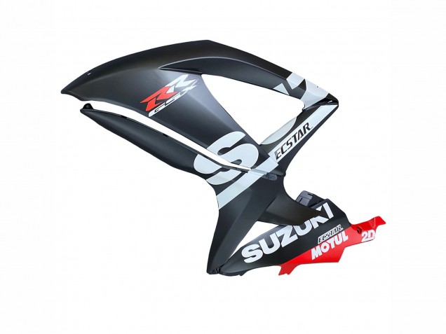 Suzuki GSXR 600 / GSXR 750 Motorrad Verkleidung 2008-2010 - Matt Schwarz Rot Weiss