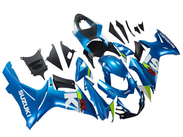 Suzuki GSXR 600 / GSXR 750 Motorrad Verkleidung 2011-2024 - Hellblau Grun Weiss Rot