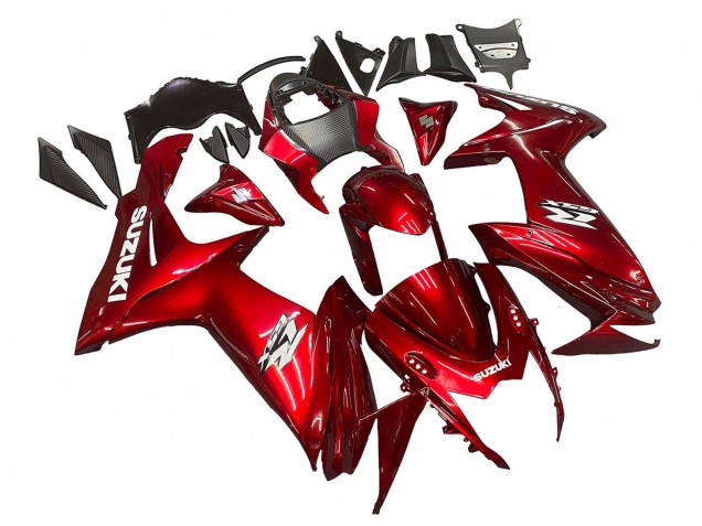 Suzuki GSXR 600 / GSXR 750 Motorrad Verkleidung 2011-2024 - Rot Weiss Aufkleber