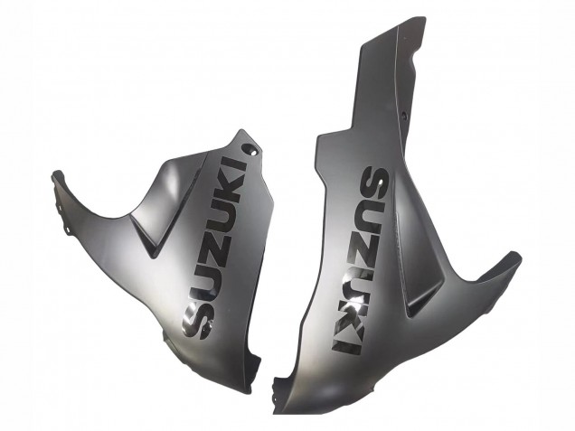 Suzuki GSXR 600 / GSXR 750 Motorrad Verkleidung 2011-2024 - Matt Schwarz Glanzendes Schwarz Weiss Aufkleber