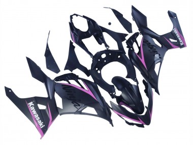 Kawasaki Ninja 400 Motorrad Verkleidung 2018-2024 - Matt Schwarz Rosa
