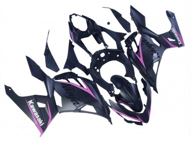 Kawasaki Ninja 400 Motorrad Verkleidung 2018-2024 - Matt Schwarz Rosa