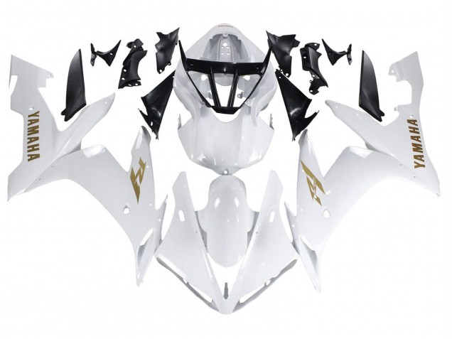 Yamaha YZF 1000 R1 Motorrad Verkleidung 2004-2006 - Weiss Gold Aufkleber