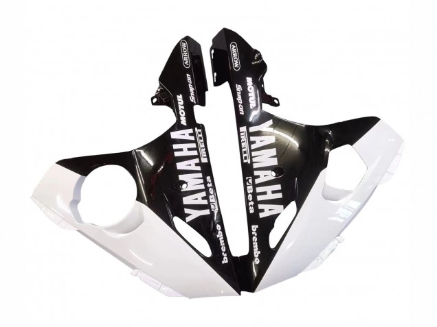 Yamaha YZF R6 Motorrad Verkleidung 2003-2004 - Weiss Glanzendes Schwarz