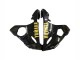 Yamaha YZF R6S Motorrad Verkleidung 2006-2009 - Glanzendes Schwarz Gold Aufkleber
