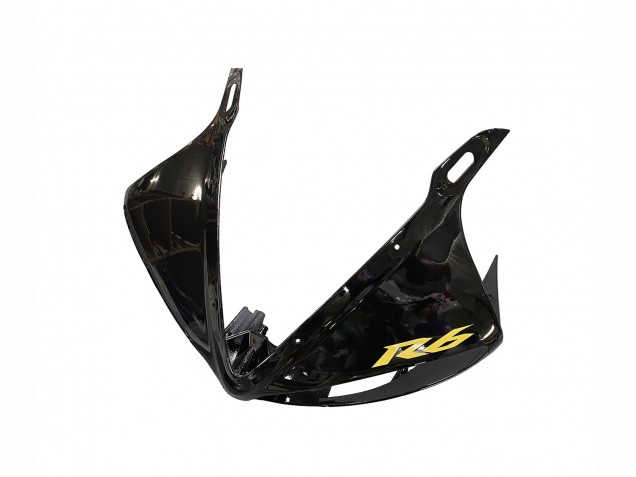 Yamaha YZF R6S Motorrad Verkleidung 2006-2009 - Glanzendes Schwarz Gold Aufkleber