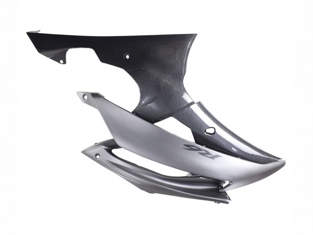 Yamaha YZF 600 R6 Motorrad Verkleidung 2008-2016 - Grau Schwarz Carbonfaser Stil