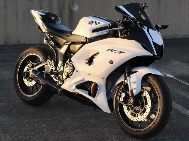 Yamaha YZF R7 Motorrad Verkleidung 2021-2024 - Glanzendes Weiss