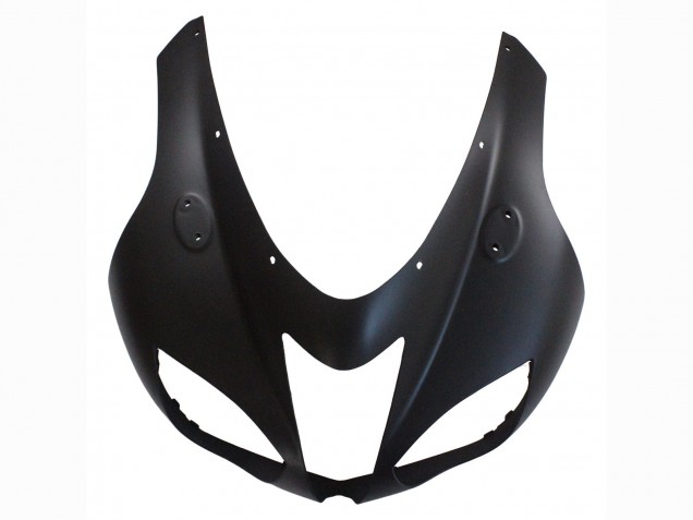 Kawasaki ZX6R Motorrad Verkleidung 2007-2008 - Matt Schwarz mit Gelb Logo Ninja