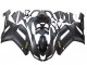 Kawasaki ZX6R Motorrad Verkleidung 2007-2008 - Matt Schwarz mit Gelb Logo Ninja