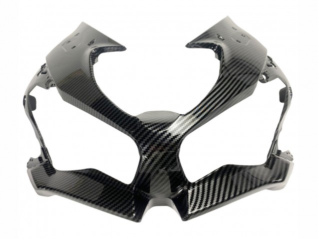 Kawasaki ZX6R Motorrad Verkleidung 2019-2022 - Weiss Schwarz Carbonfaser