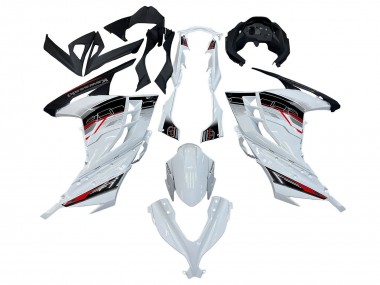 Kawasaki EX300 Motorrad Verkleidung 2013-2024 - Weiss Rot Schwarz