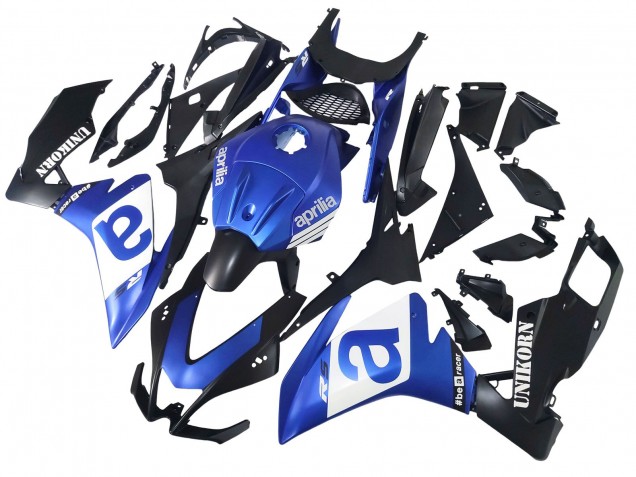 Aprilia RS4 50 125 Motorrad Verkleidung 2012-2018 - Blau Weiss Matt Schwarz