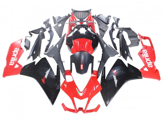 Aprilia RS4 50 125 Motorrad Verkleidung 2012-2018 - Rot Glanzendes Schwarz