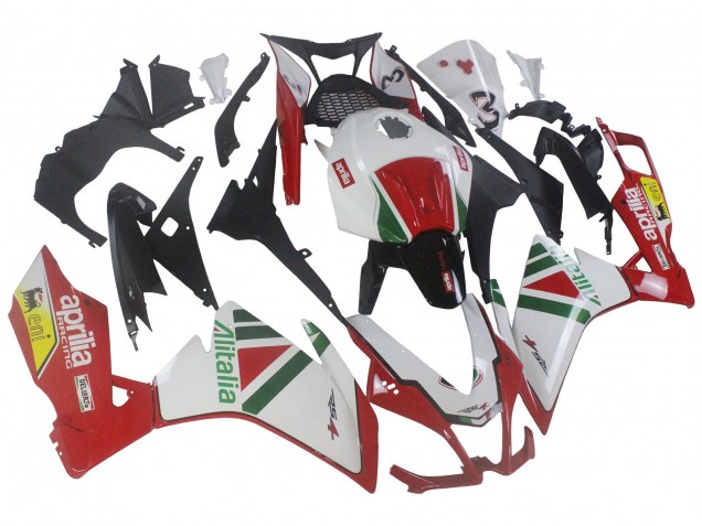 Aprilia RS4 50 125 Motorrad Verkleidung Kit 2012-2018 - Weiss Rot Grun Gelb Alitalia
