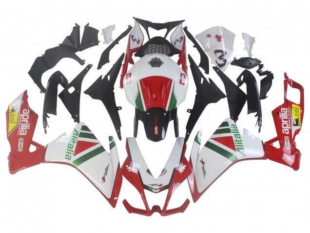 Aprilia RS4 50 125 Motorrad Verkleidung Kit 2012-2018 - Weiss Rot Grun Gelb Alitalia