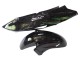 Honda CBR1100XX Blackbird Motorrad Verkleidung 1996-2007 - Glanzendes Schwarz Grun Flamme