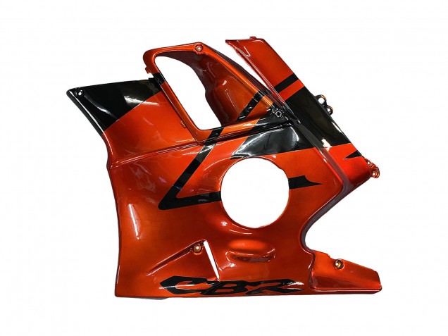 Honda CBR600 F2 Motorrad Verkleidung 1991-1994 - Orange Glanzendes Schwarz