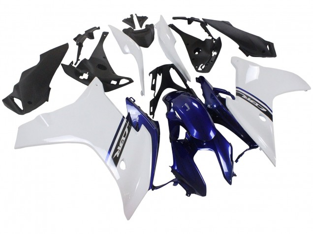 Honda CBR600F Motorrad Verkleidung 2011-2013 - Weiss Blau