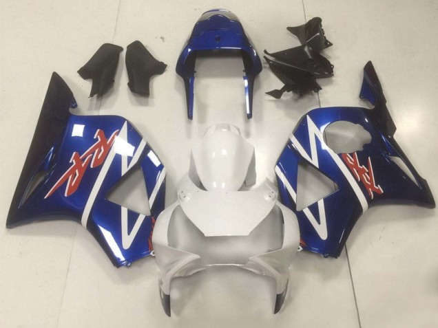 Honda CBR900RR 893 Motorrad Verkleidung 1994-1995 - Weiss Blau Glanzendes Schwarz