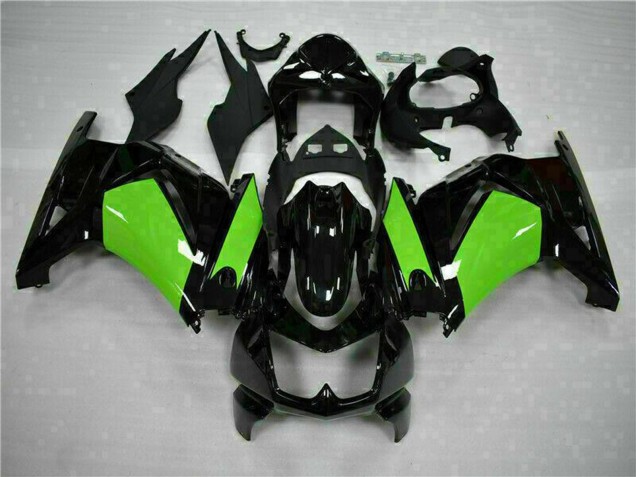Kawasaki EX250 Motorrad Verkleidung 2008-2012 - Glanzendes Schwarz Grun