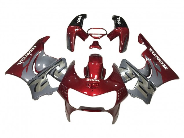 Honda CBR900RR 919 Motorrad Verkleidung 1998-1999 - Dunkel Rot Grau