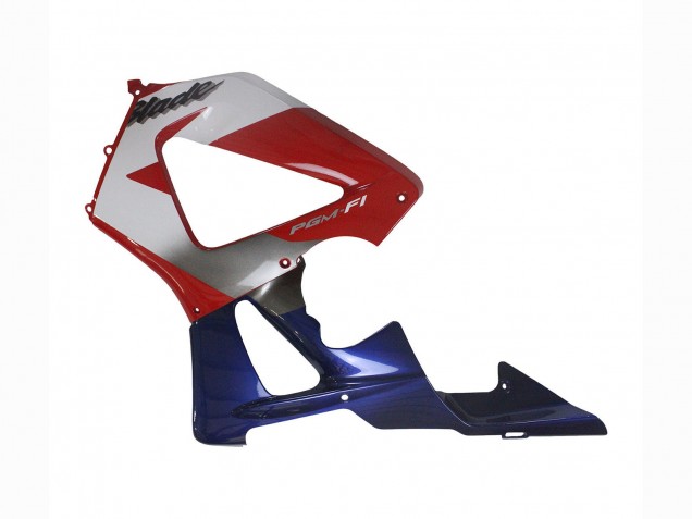 Honda CBR900RR 929 Motorrad Verkleidung 2000-2001 - Silber Rot Blau