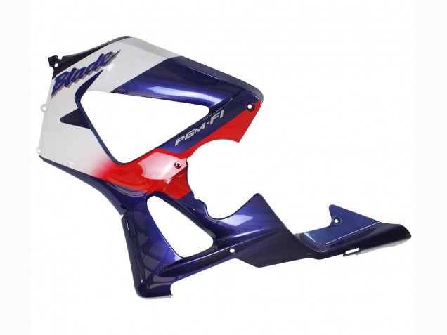 Honda CBR900RR 929 Motorrad Verkleidung 2000-2001 - Weiss Rot Blau