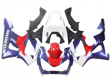 Honda CBR900RR 929 Motorrad Verkleidung 2000-2001 - Weiss Rot Blau
