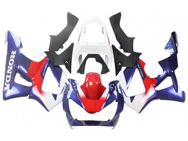 Honda CBR900RR 929 Motorrad Verkleidung 2000-2001 - Weiss Rot Blau