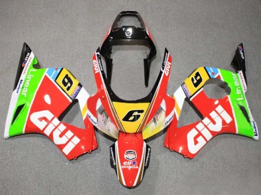 Honda CBR900RR 954 Motorrad Verkleidung 2002-2003 - Weiss Rot Gelb Blau Grun Schwarz Elf Givi 6