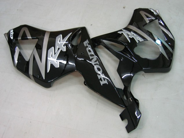 Honda CBR900RR 954 Motorrad Verkleidung 2002-2003 - Silber Glanzendes Schwarz