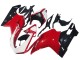 Ducati 1098 Motorrad Verkleidung 2007-2014 - Weiss Rot Glanzendes Schwarz