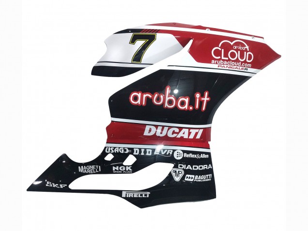 Ducati Panigale 899/1199 Motorrad Verkleidung 2011-2014 - Weiss Rot Glanzendes Schwarz Aruba.it 7