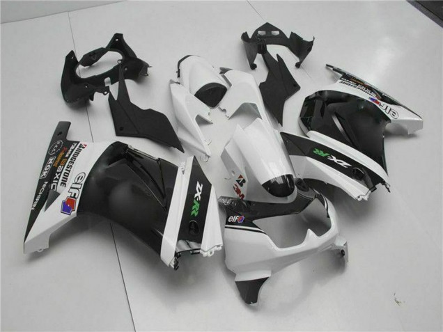 Kawasaki EX250 Motorrad Verkleidung 2008-2012 - Weiss Schwarz Grun