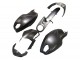 Ducati Monster 696 796 1100 1100S Motorrad Verkleidung 2008-2012 - Matt Schwarz