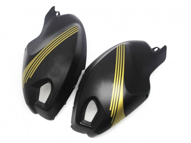Ducati Monster 696 796 1100 1100S Motorrad Verkleidung 2008-2012 - Matt Schwarz Gold