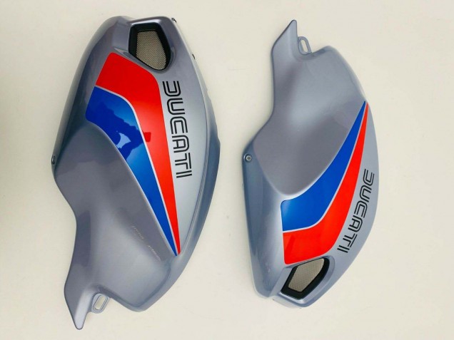 Ducati Monster 696 796 1100 1100S Motorrad Verkleidung 2008-2012 - Silber Rot Blau