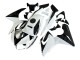 Honda CBR125R Motorrad Verkleidung 2002-2006 - Weiss Glanzendes Schwarz