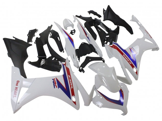 Honda CBR500R Motorrad Verkleidung 2013-2015 - Weiss Rot Blau HRC