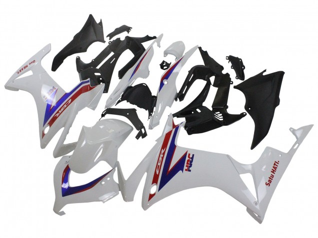 Honda CBR500R Motorrad Verkleidung 2013-2015 - Weiss Rot Blau HRC