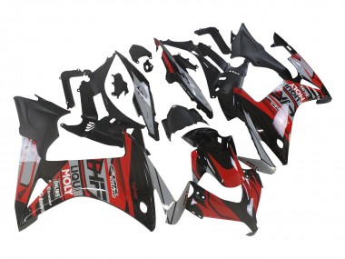 Honda CBR500R Motorrad Verkleidung 2013-2015 - Rot Silber Glanzendes Schwarz