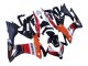 Honda CBR500R Motorrad Verkleidung 2013-2015 - Orange Weiss Rot Glanzendes Schwarz Repsol 3